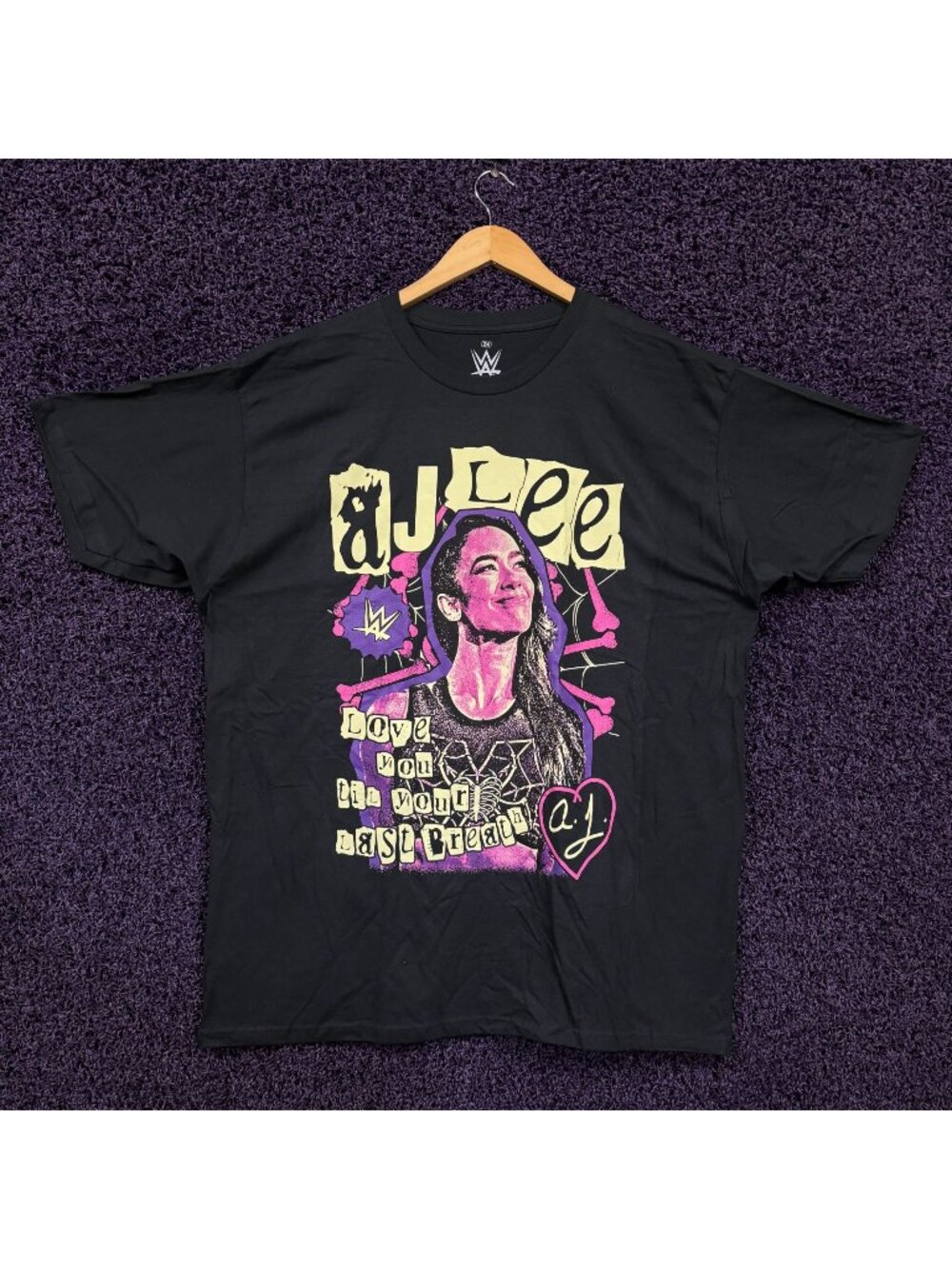 WWE AJ Lee Love You Till Your Last Breath T-Shirt Size 2X
